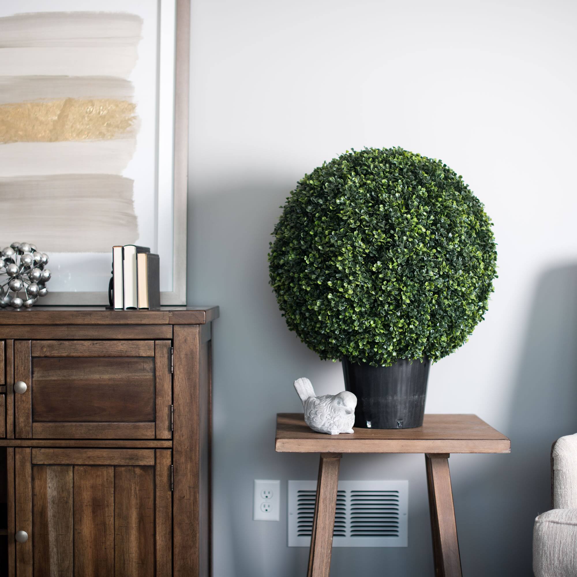 20" Artificial Green Boxwood Ball